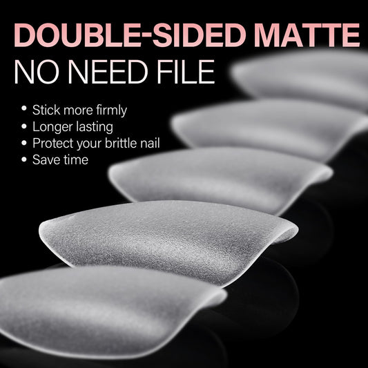 AILLSA close-up of matte frosted texture highlighting stronger adhesion benefit