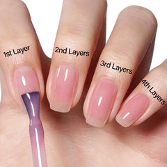 AILLSA jelly gel texture pour showing translucent finish and buildable depth benefit