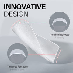 AILLSA thick front edge close-up demonstrating break-resistant protection