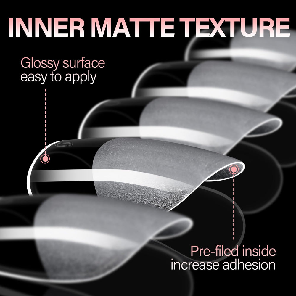 AILLSA close-up of half-matte tip texture improving adhesion