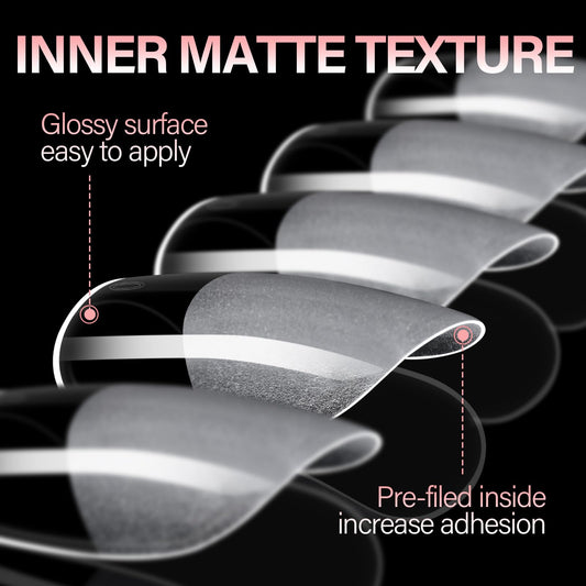 AILLSA close-up of half-matte tip texture improving adhesion