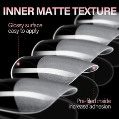 AILLSA close-up of half-matte tip texture improving adhesion