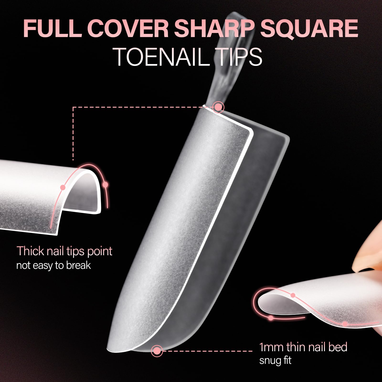 AILLSA trapezoid handle detail for precise placement and easier application