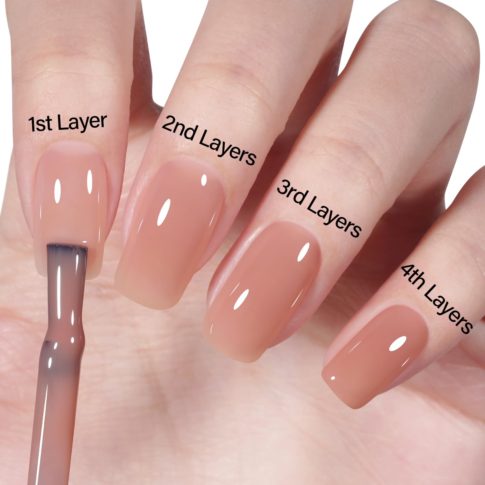 AILLSA used in French manicure example with glitter accent showing versatile design benefit