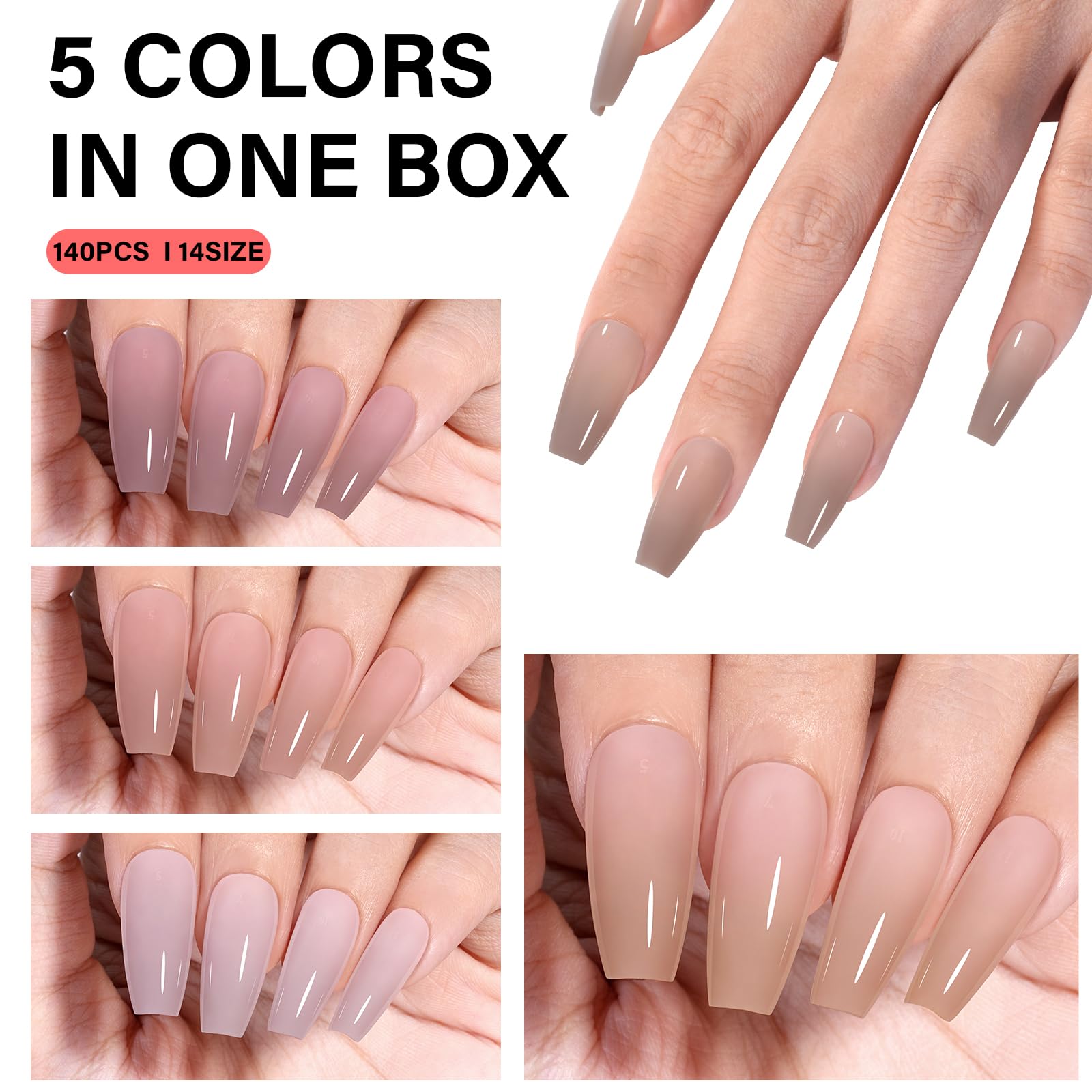 AILLSA close-up texture of gel tips showing smooth finish and comfortable flexibility
