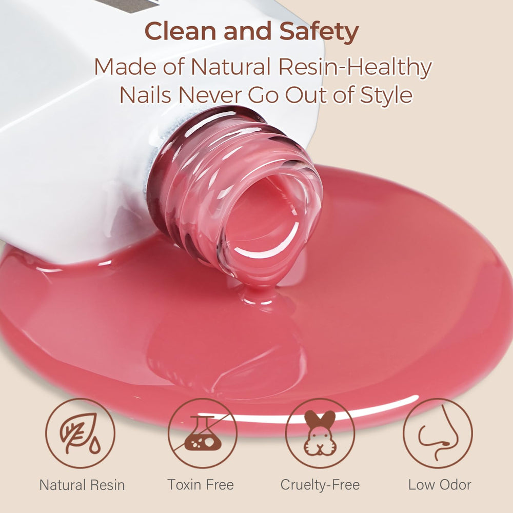 AILLSA applied as a sheer base for French tips demonstrating easy layering for nail art