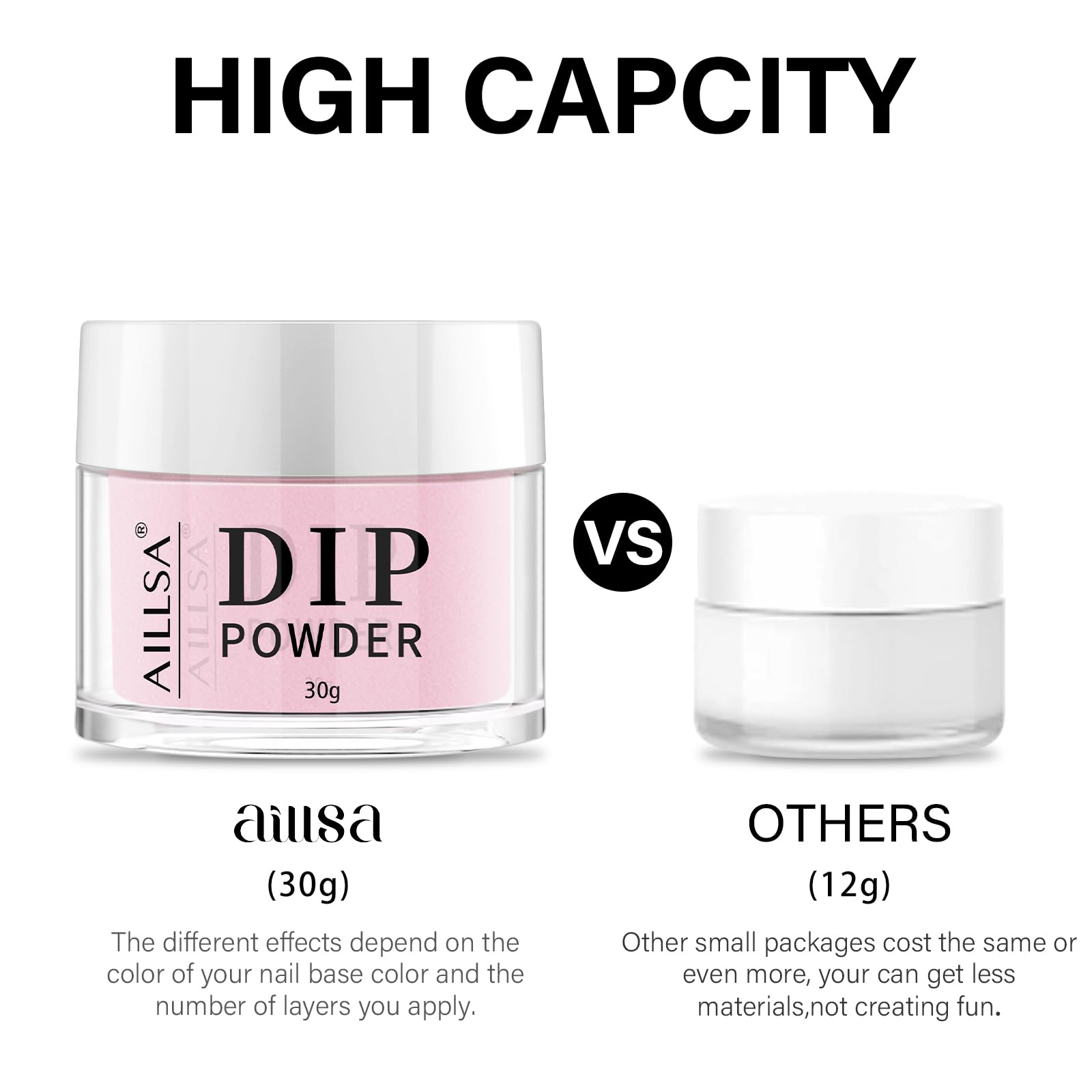 AILLSA product label detail portraying ingredients and clean formulation benefit