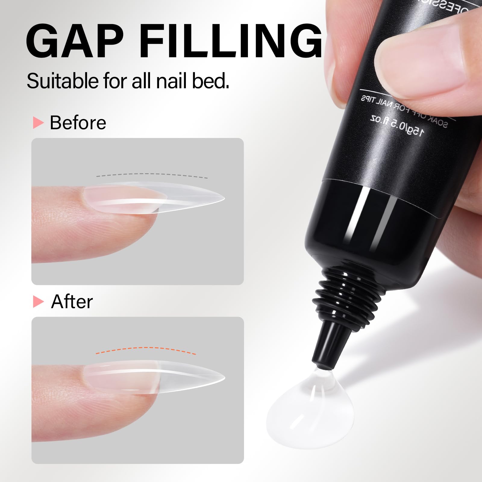 AILLSA manicure station with cured tips showing professional finish and quick curing