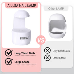 AILLSA lamp in hand curing a single finger for quick repair convenience