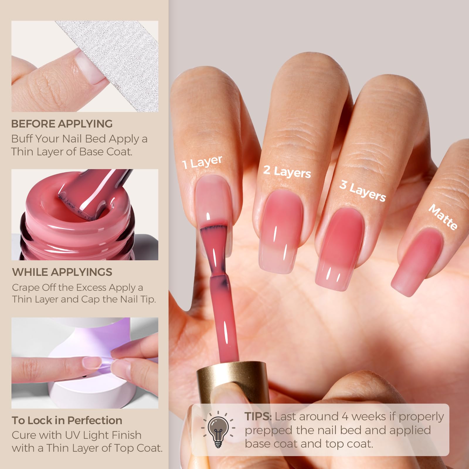 AILLSA swatches on fingers showing buildable translucence and wearable everyday shine