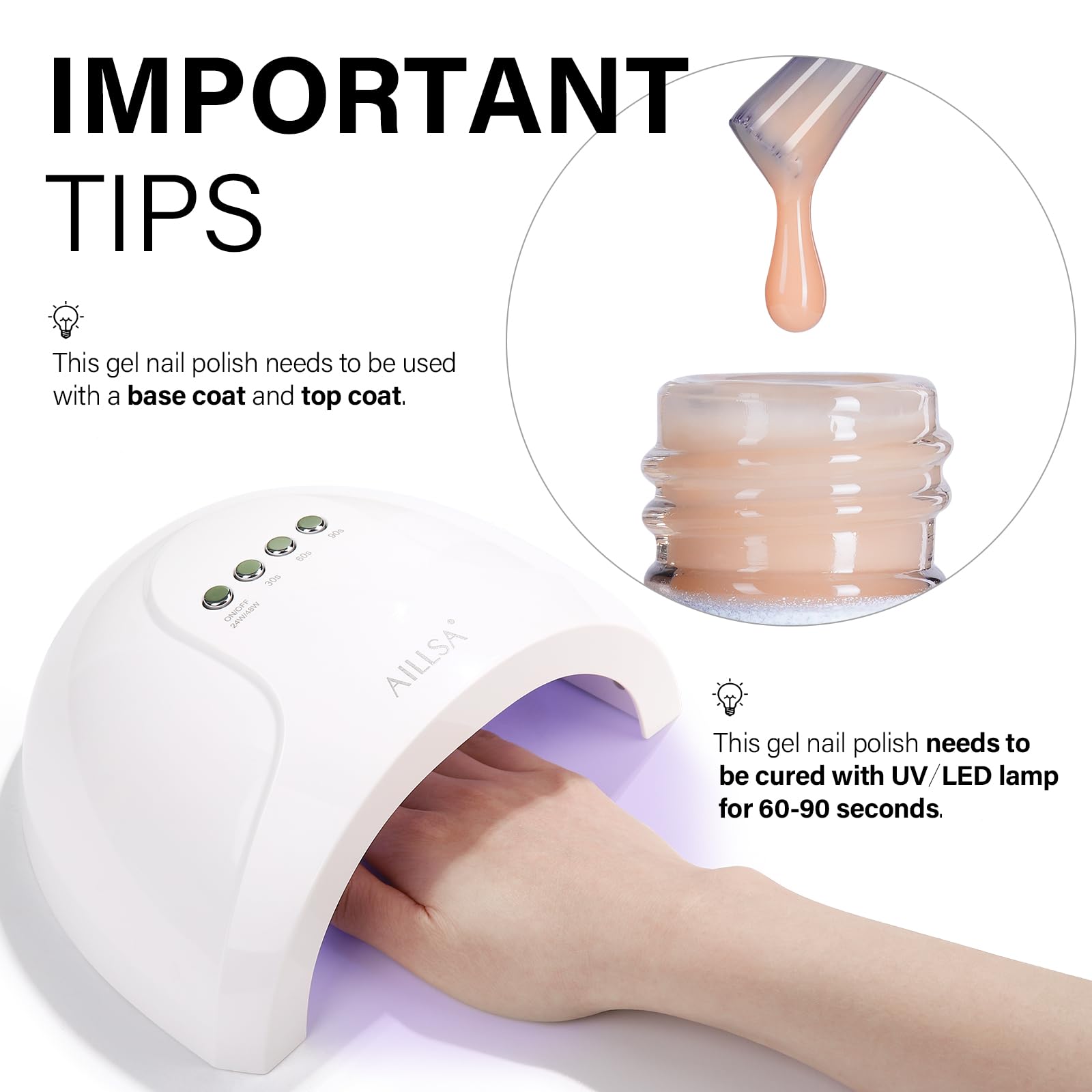 AILLSA French manicure example illustrating subtle, salon-quality finish
