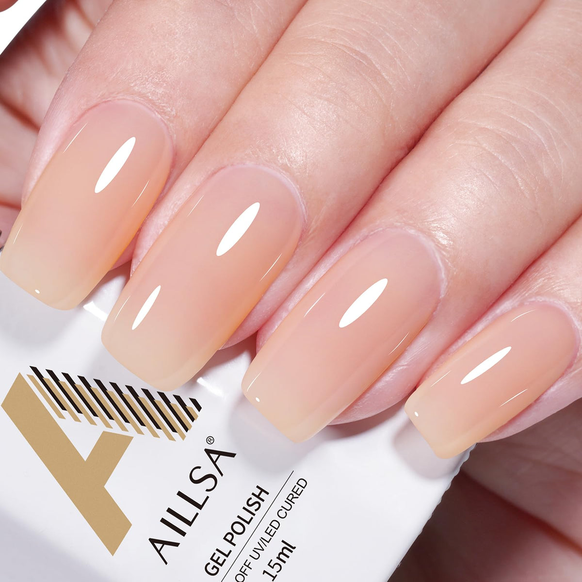 AILLSA front bottle view showing sleek packaging and natural shade benefits