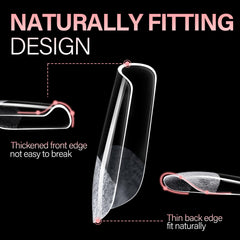 AILLSA pre-filed edge detail demonstrating 0.1mm rounded corners for comfort