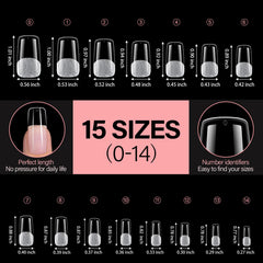 AILLSA laid-out size range illustrating 15 sizes for better fit across fingers