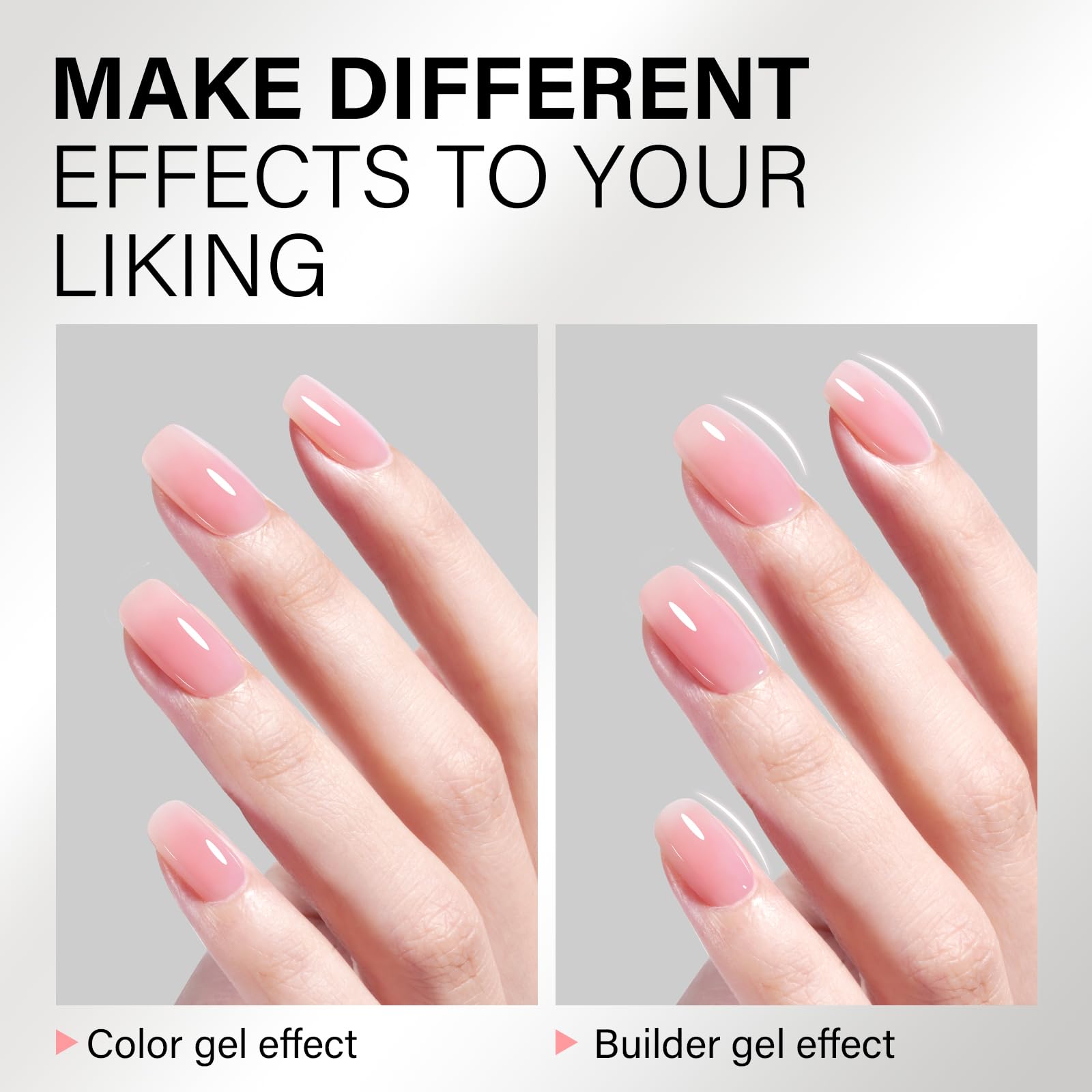 AILLSA texture close-up showing smooth gel for easy leveling