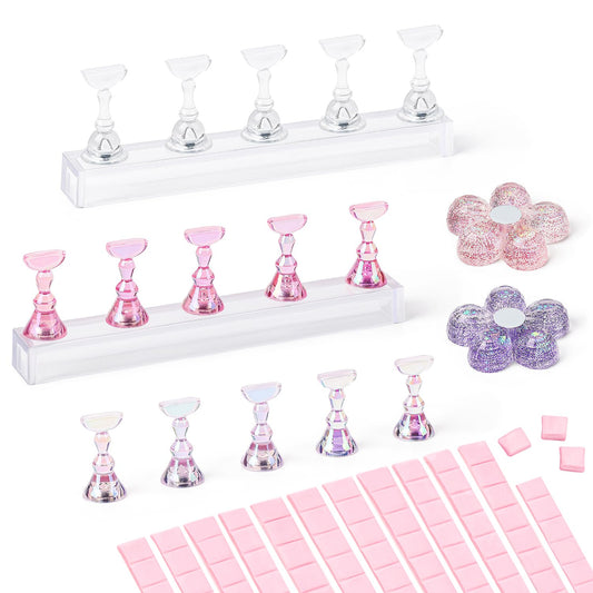 AIMEILI solid acrylic base front view showing stable support benefit