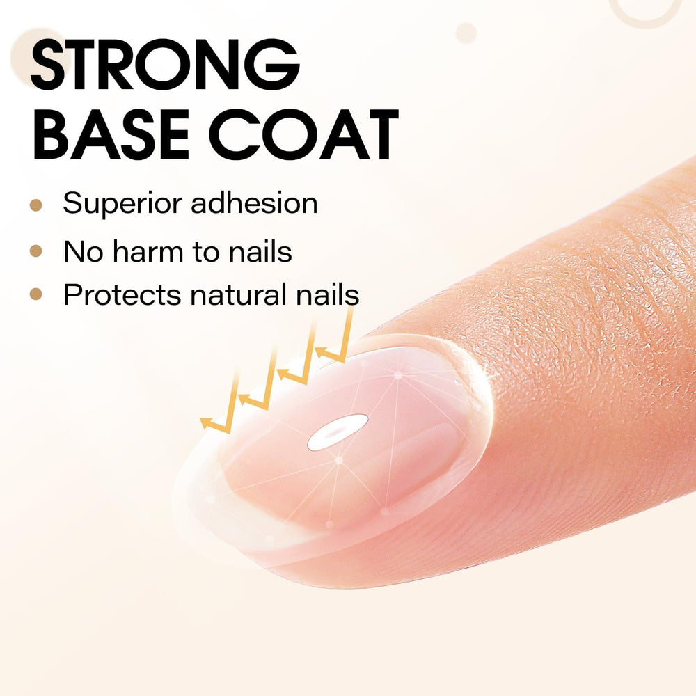 AIMEILI applied on nails high-gloss finish demonstrating long-lasting shine benefit