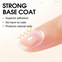 AIMEILI applied on nails high-gloss finish demonstrating long-lasting shine benefit
