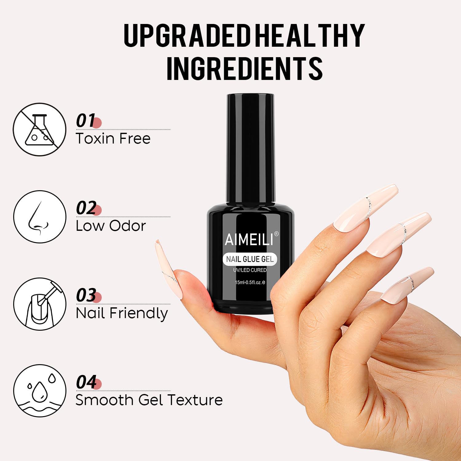 AIMEILI dropper applying gel demonstrating precise application benefit