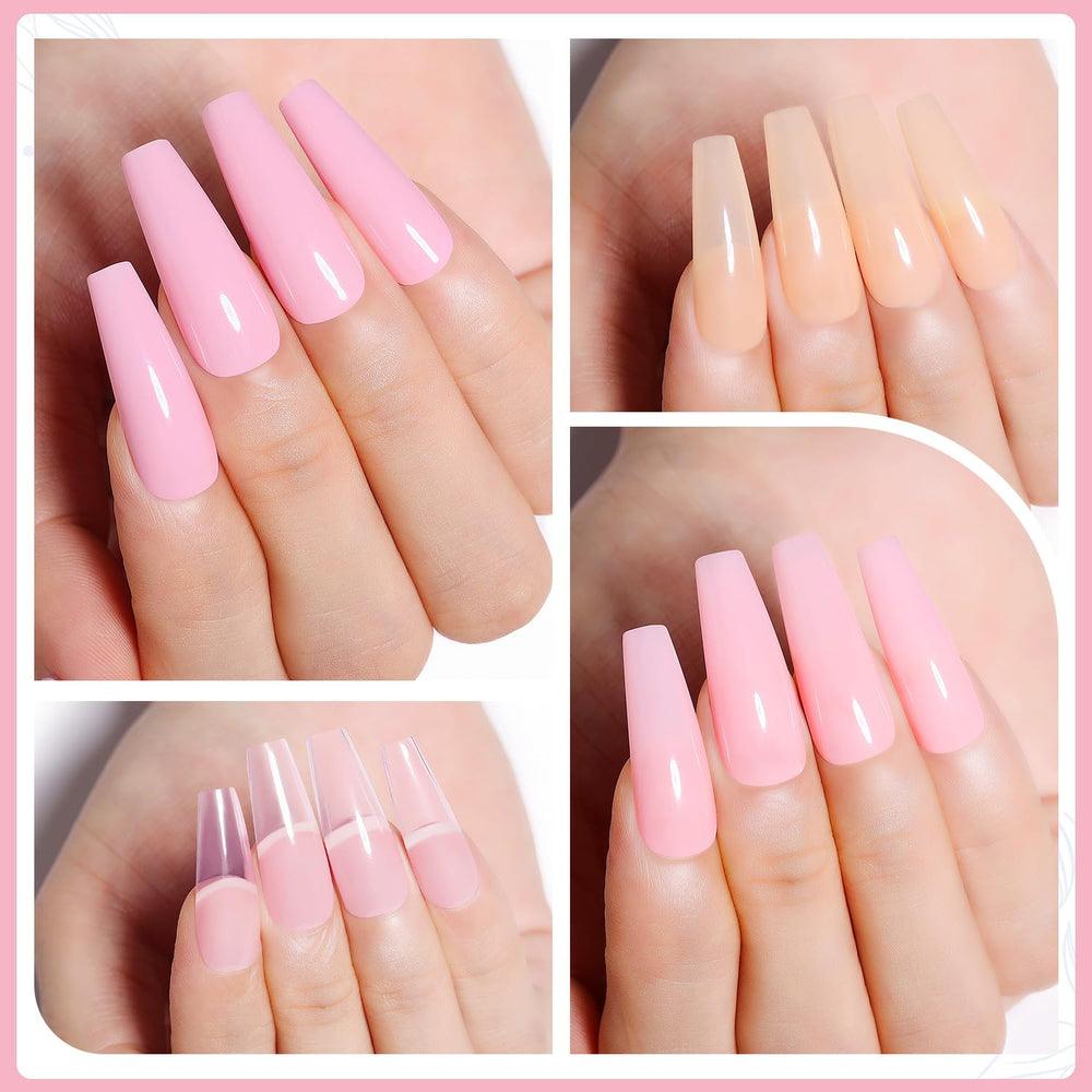 AIMEILI French manicure demonstration using clear shades for tips