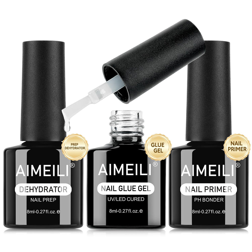 AIMEILI front packaging trio showing compact bottles and benefits