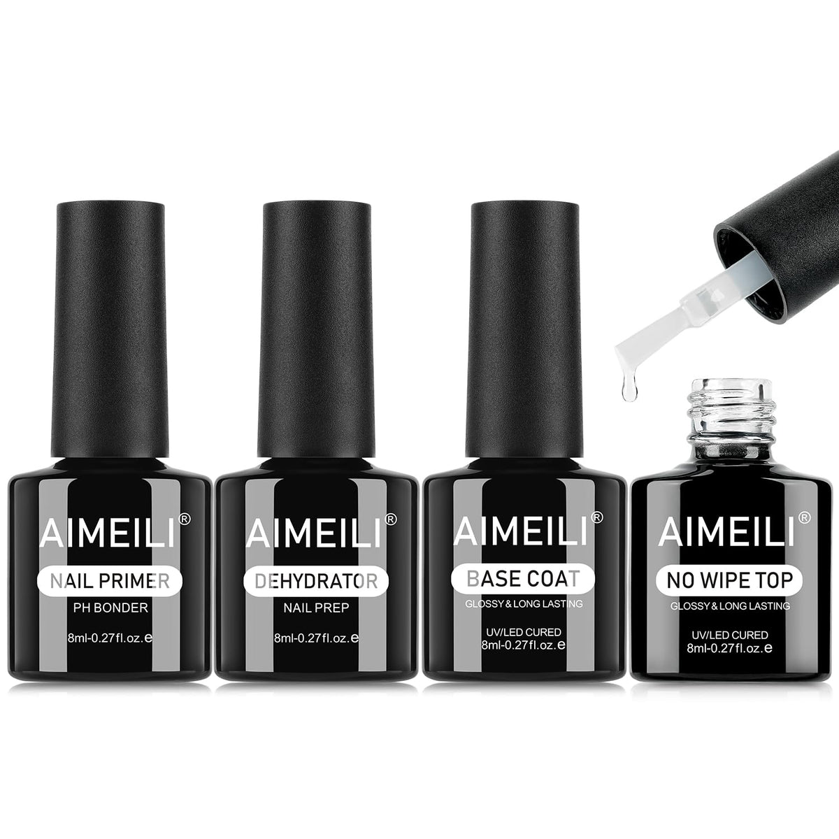 AIMEILI front packaging kit showing all four bottles and clear labeling for easy purchase