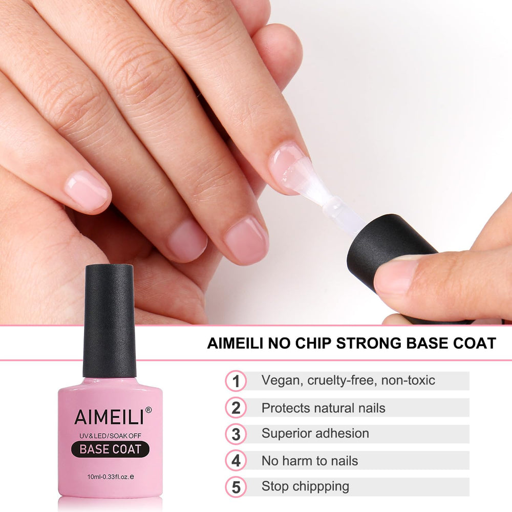 AIMEILI gel being cured under LED lamp showing fast hardening and shine