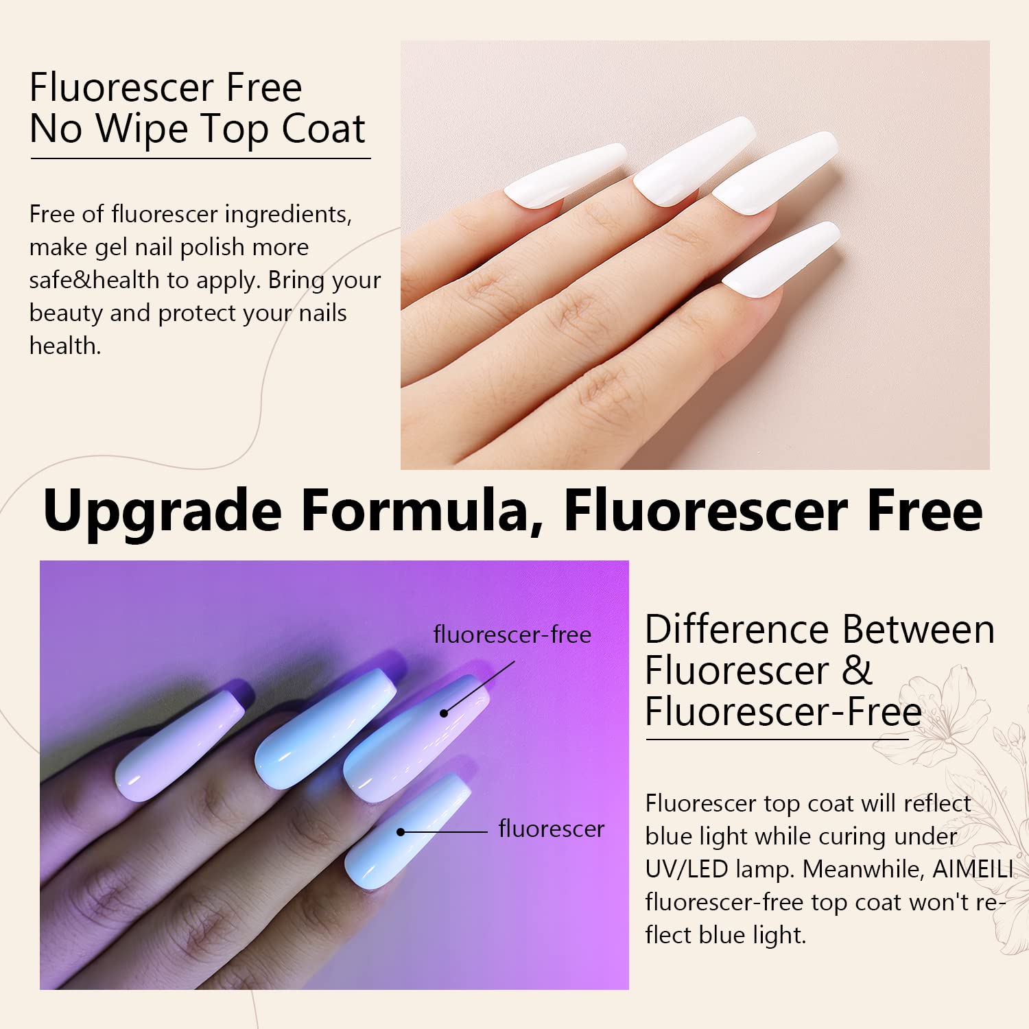 AIMEILI in a home manicure scene showing user-friendly DIY salon results