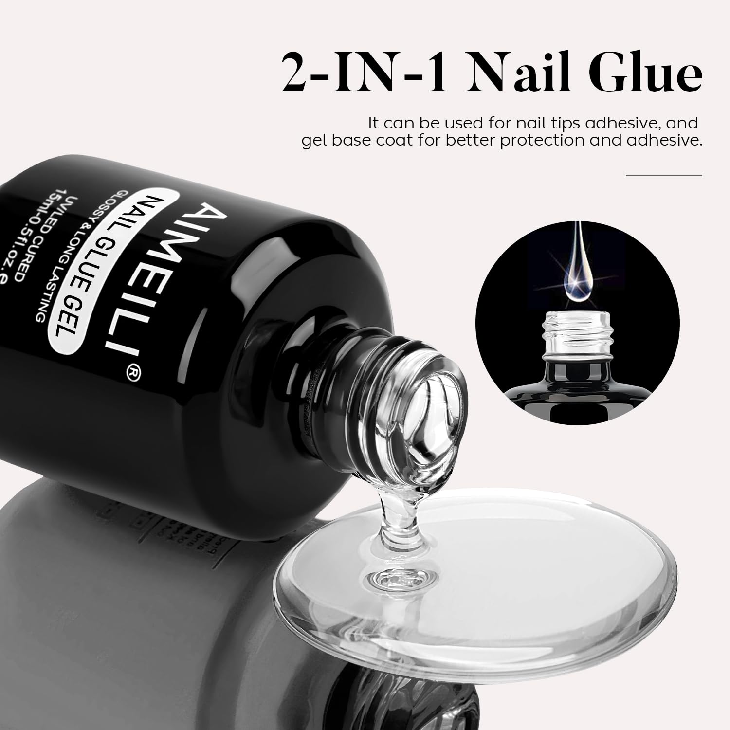 AIMEILI gel texture close-up showing smooth consistency for even coats