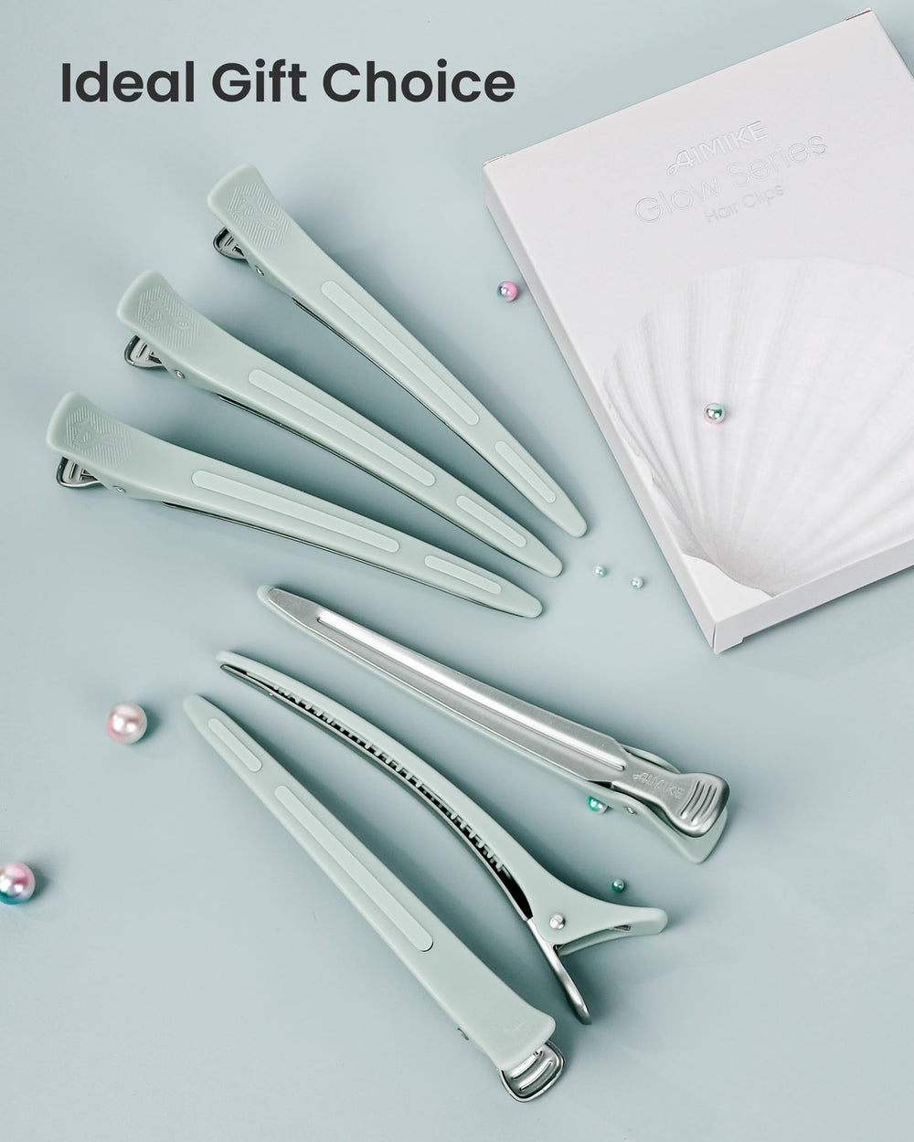 AIMIKE clips used while blow drying to hold sections and reduce slipping
