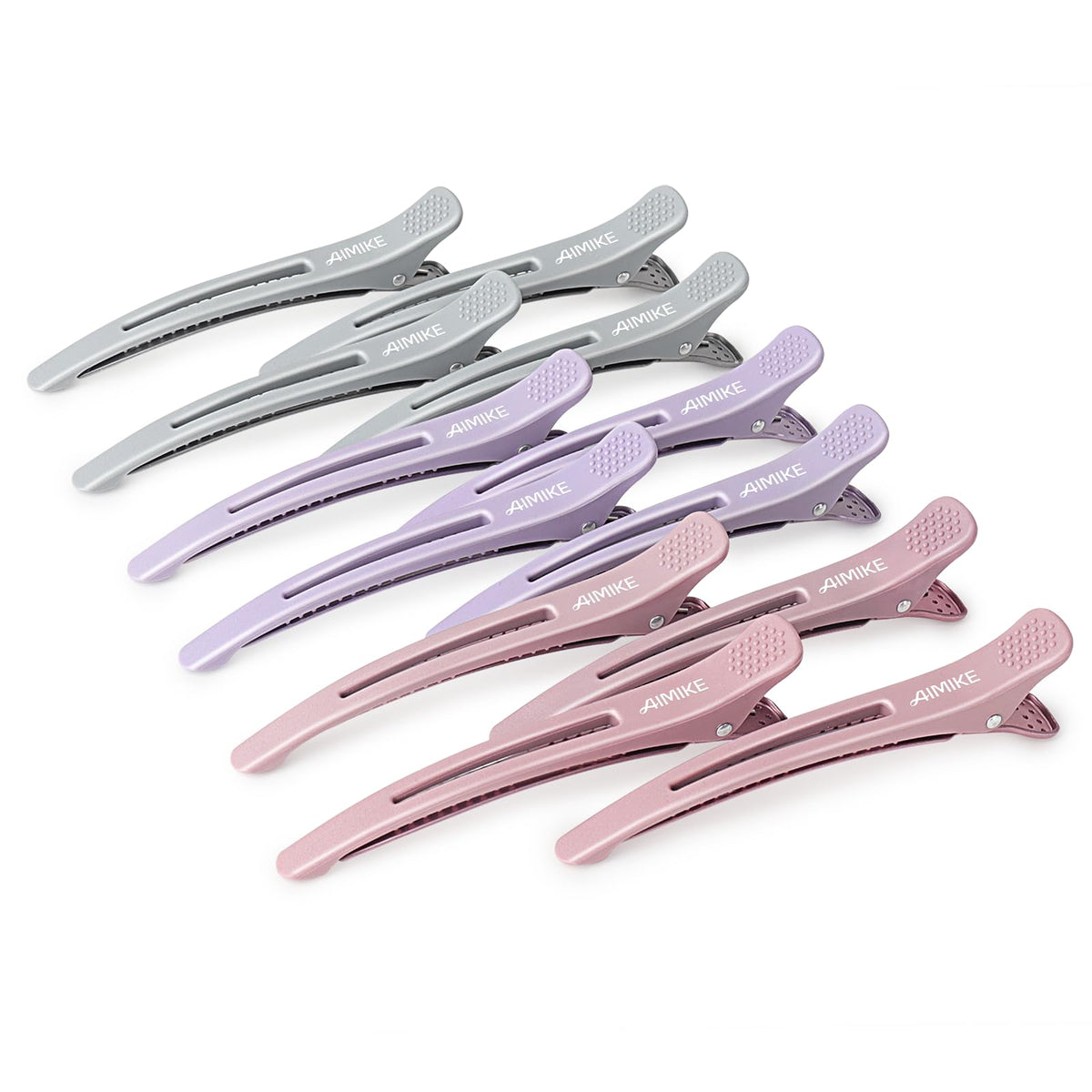AIMIKE front view of clip set showing neat professional storage and convenience