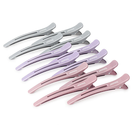 AIMIKE front view of clip set showing neat professional storage and convenience