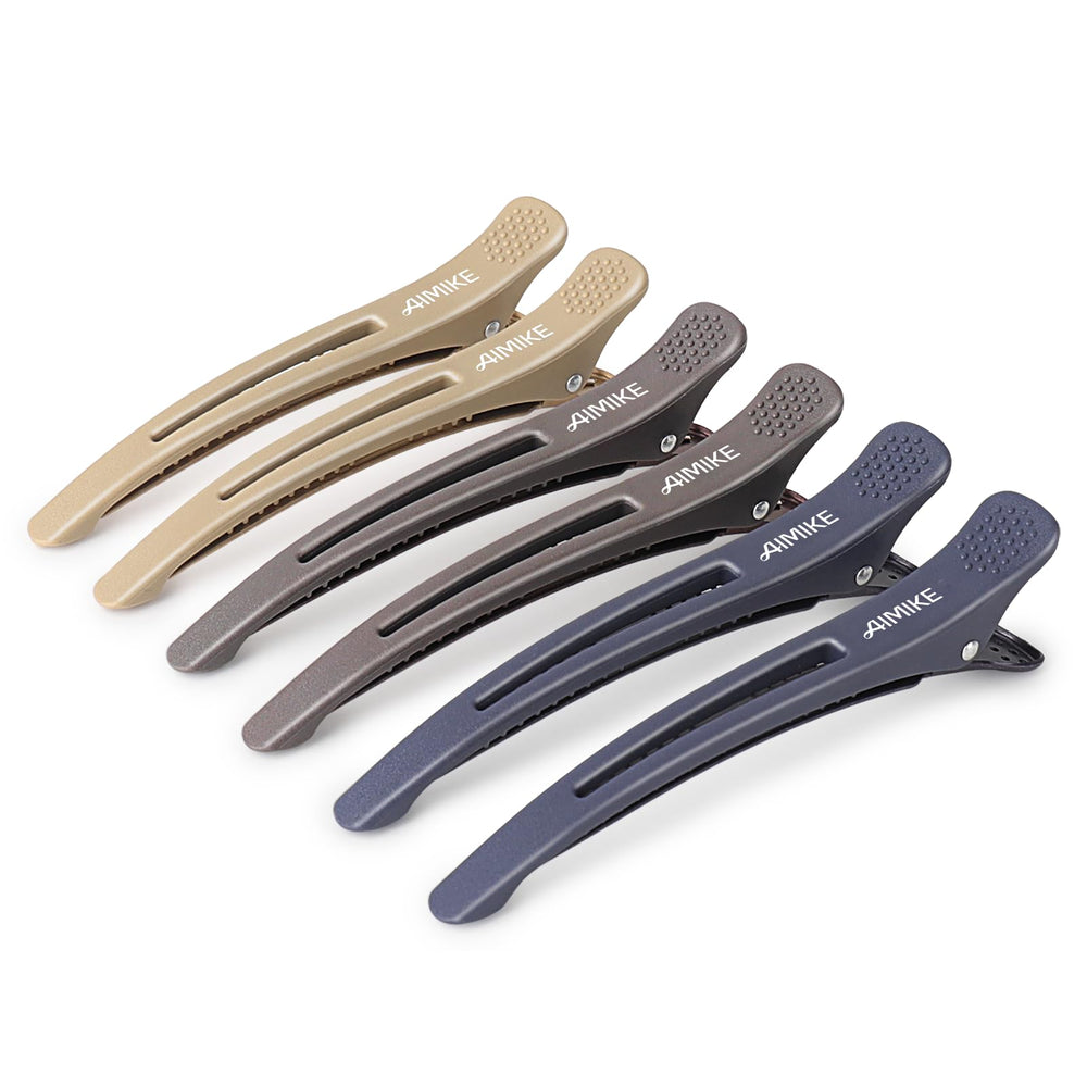 AIMIKE front view of 6-piece clip set showing neutral color and design benefit