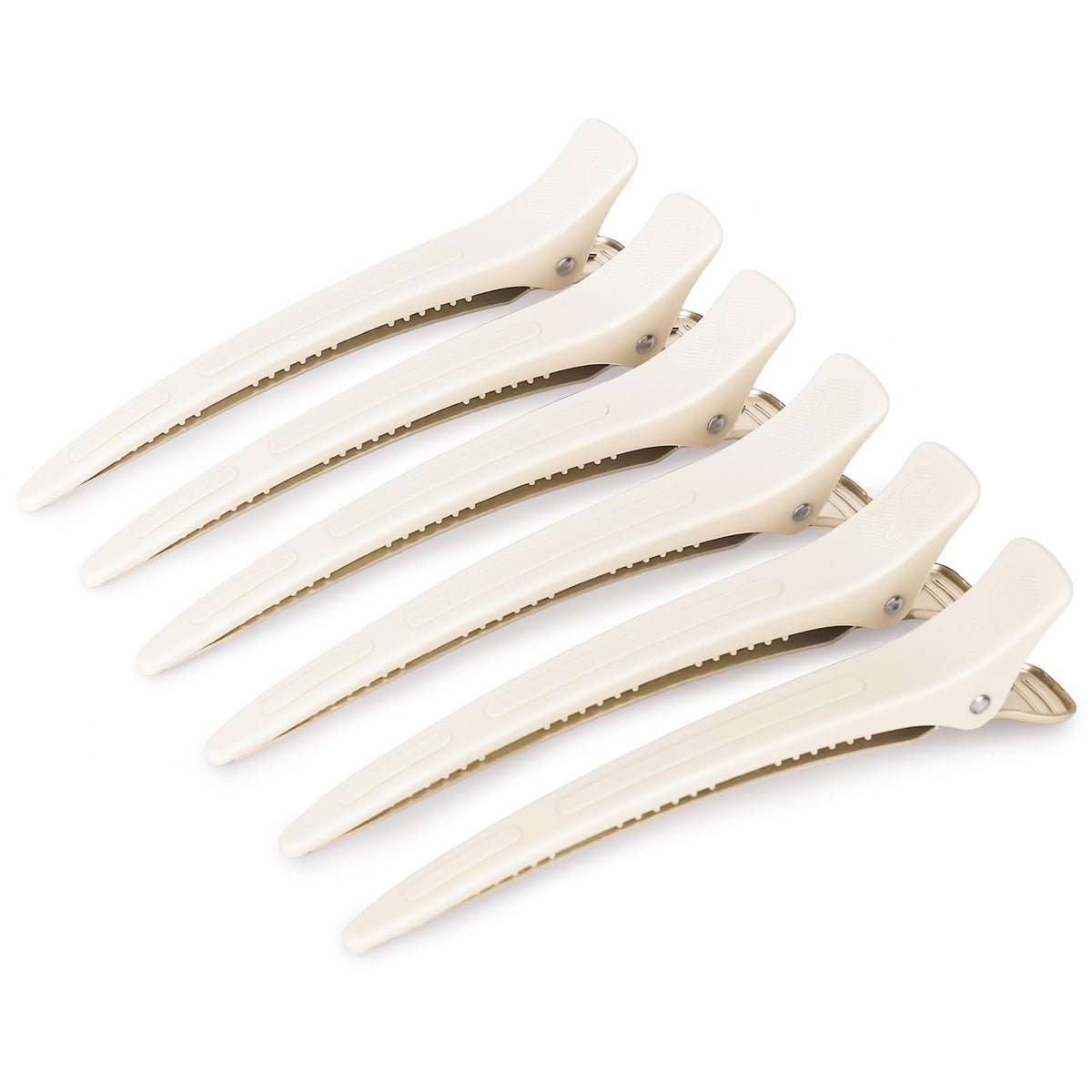 AIMIKE front view of six desert titanium clips showing neat packaging and durable design