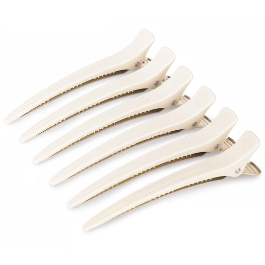 AIMIKE front view of six desert titanium clips showing neat packaging and durable design
