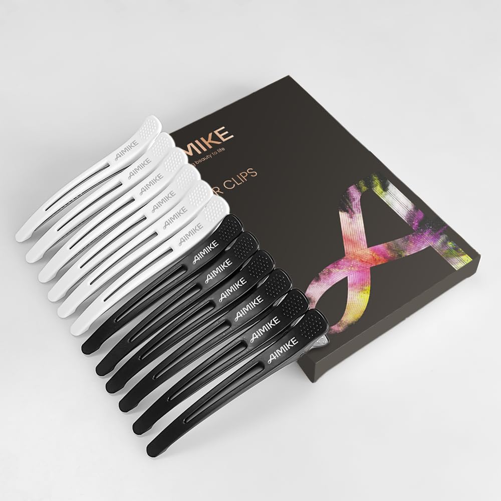AIMIKE clips arranged on bathroom counter demonstrating tidy, ready-to-use benefit