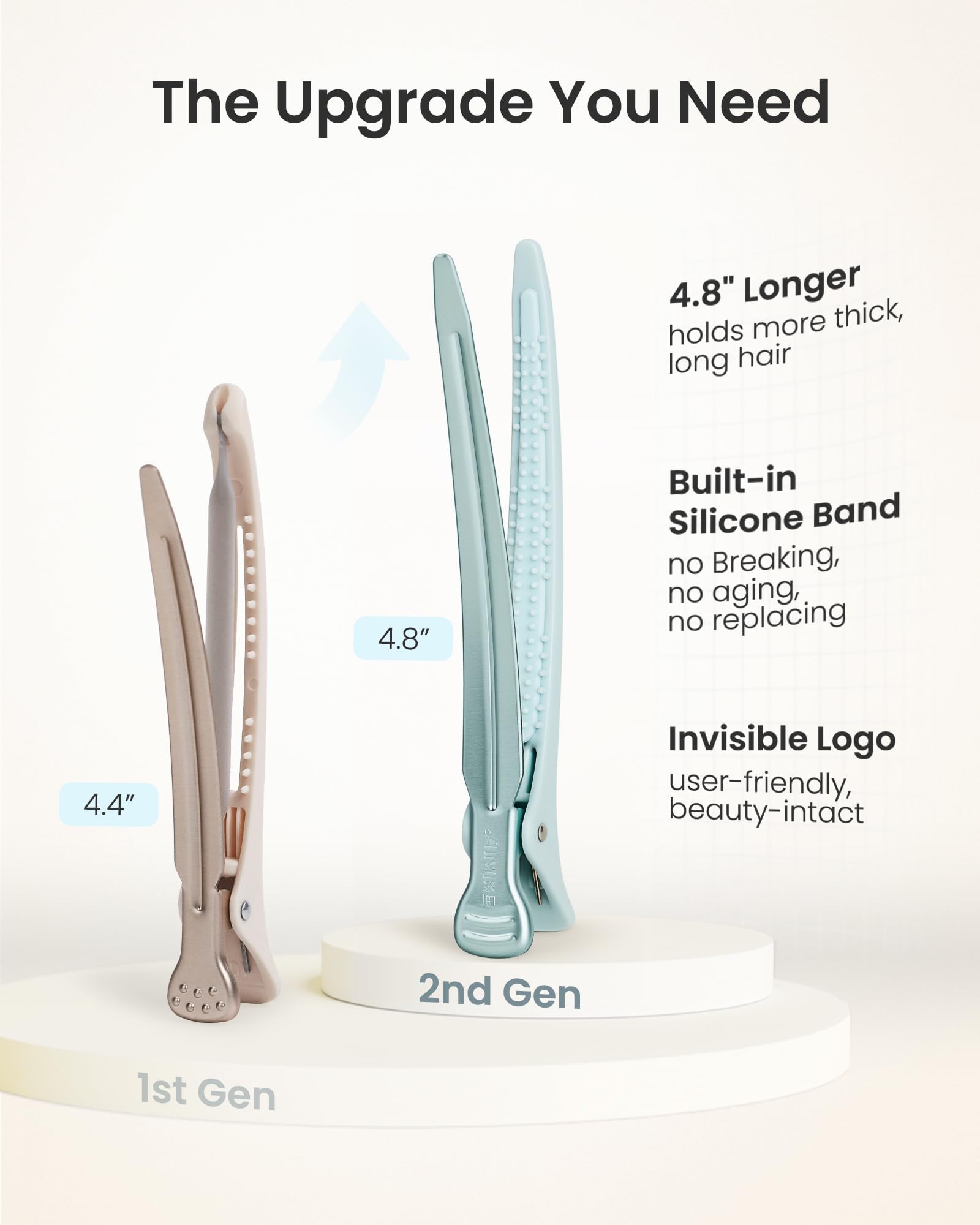 AIMIKE side profile showing 4.8 inch extended length for larger sections