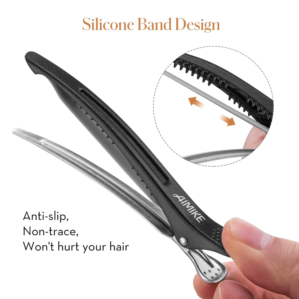 AIMIKE close-up of silicone band detail protecting hair from creases and slipping