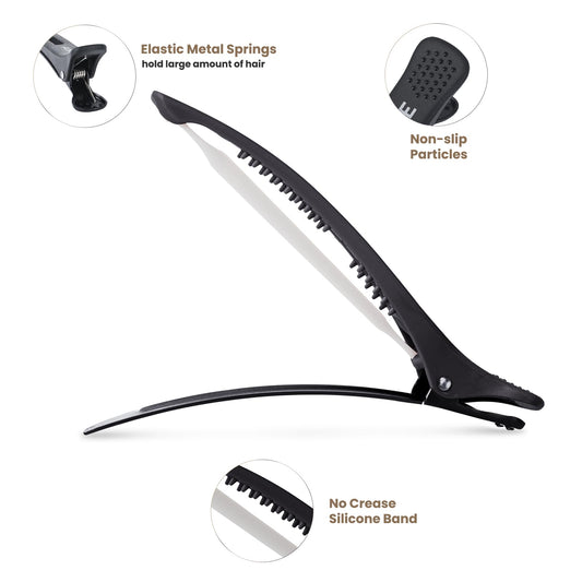 AIMIKE silicone band close-up demonstrating secure non-slip hold for hair