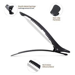 AIMIKE silicone band close-up demonstrating secure non-slip hold for hair