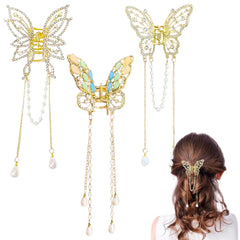 Ainvhh butterfly clips front view showing elegant design and secure hold