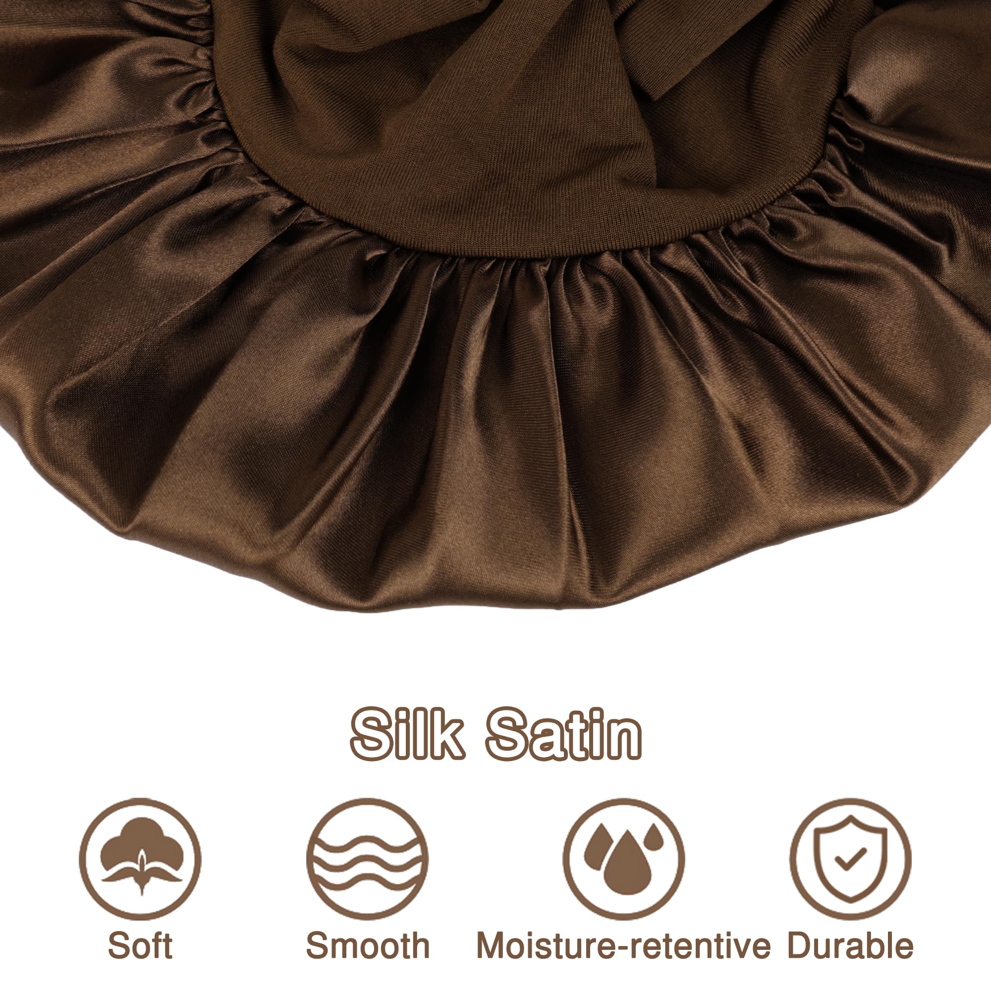 Aiphamy satin texture close-up highlighting smooth fabric that reduces frizz