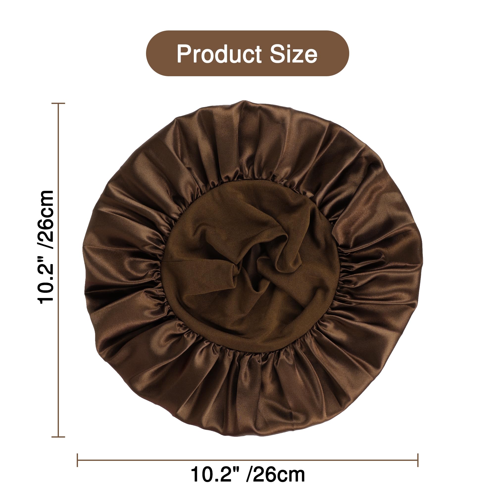 Aiphamy bonnet held in hand showing size and gentle stretch for ages 2–10
