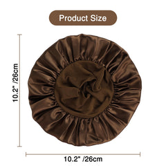 Aiphamy bonnet held in hand showing size and gentle stretch for ages 2–10