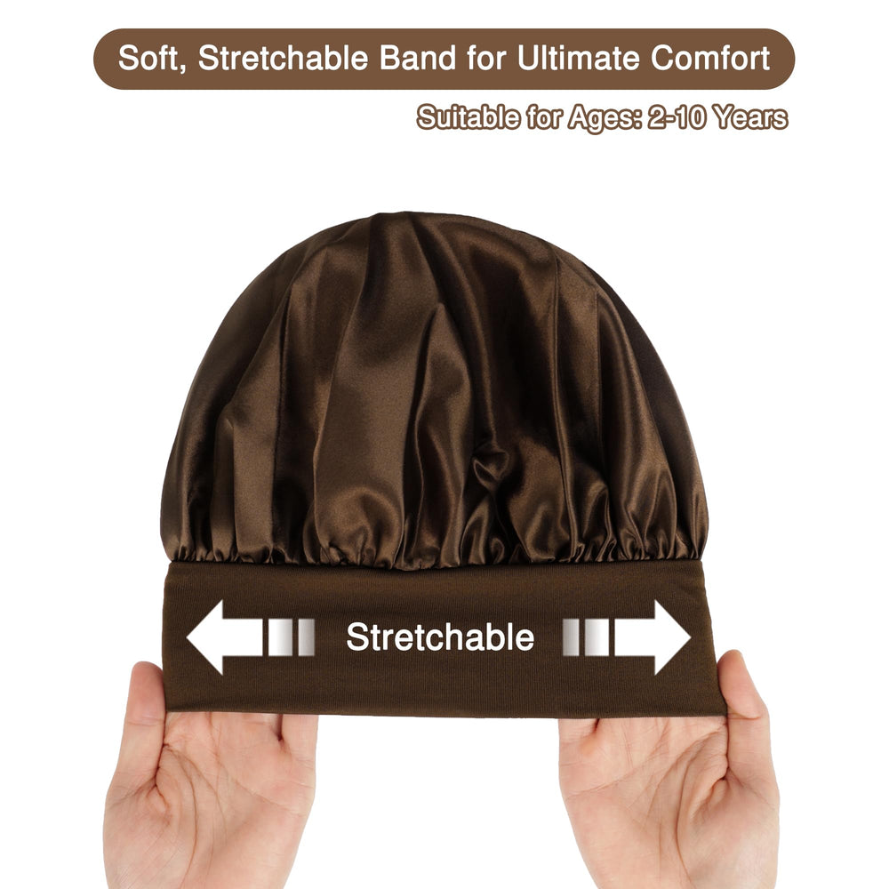 Aiphamy wide band detail illustrating secure comfortable fit for kids