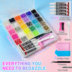 Airjam colorful 30-color rhinestone array for versatile design palettes and gradients