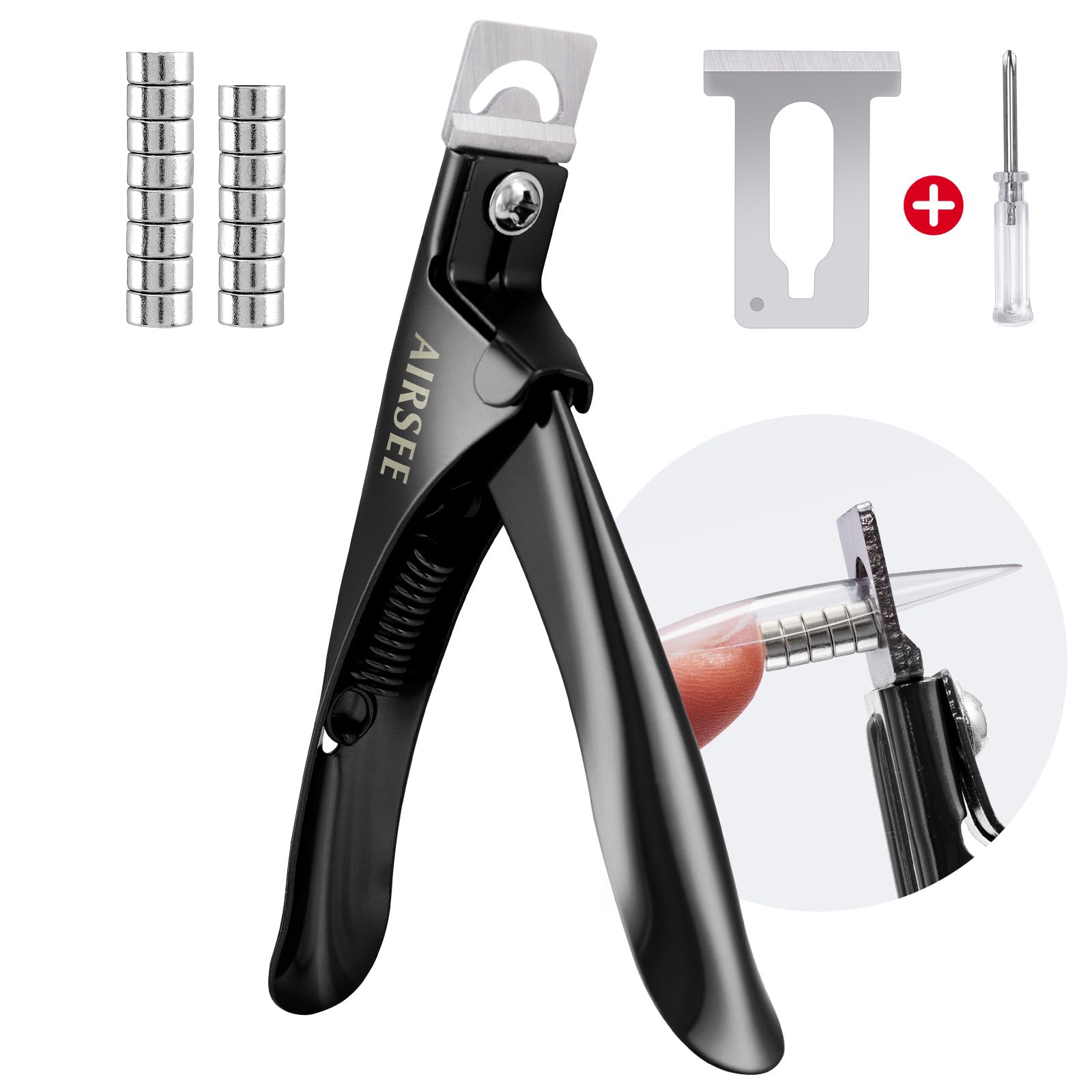 AIRSEE clipper front view showing blade and ergonomic design for precision
