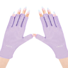 AIRSEE front packaging showing purple fingerless gloves and benefits