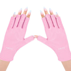 AIRSEE light pink gloves front view showing coverage and style benefit