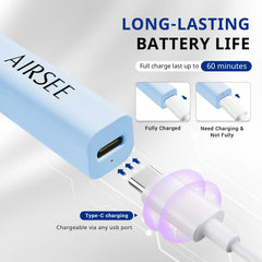 AIRSEE handheld use curing a single nail for targeted detail work and easy adjustments